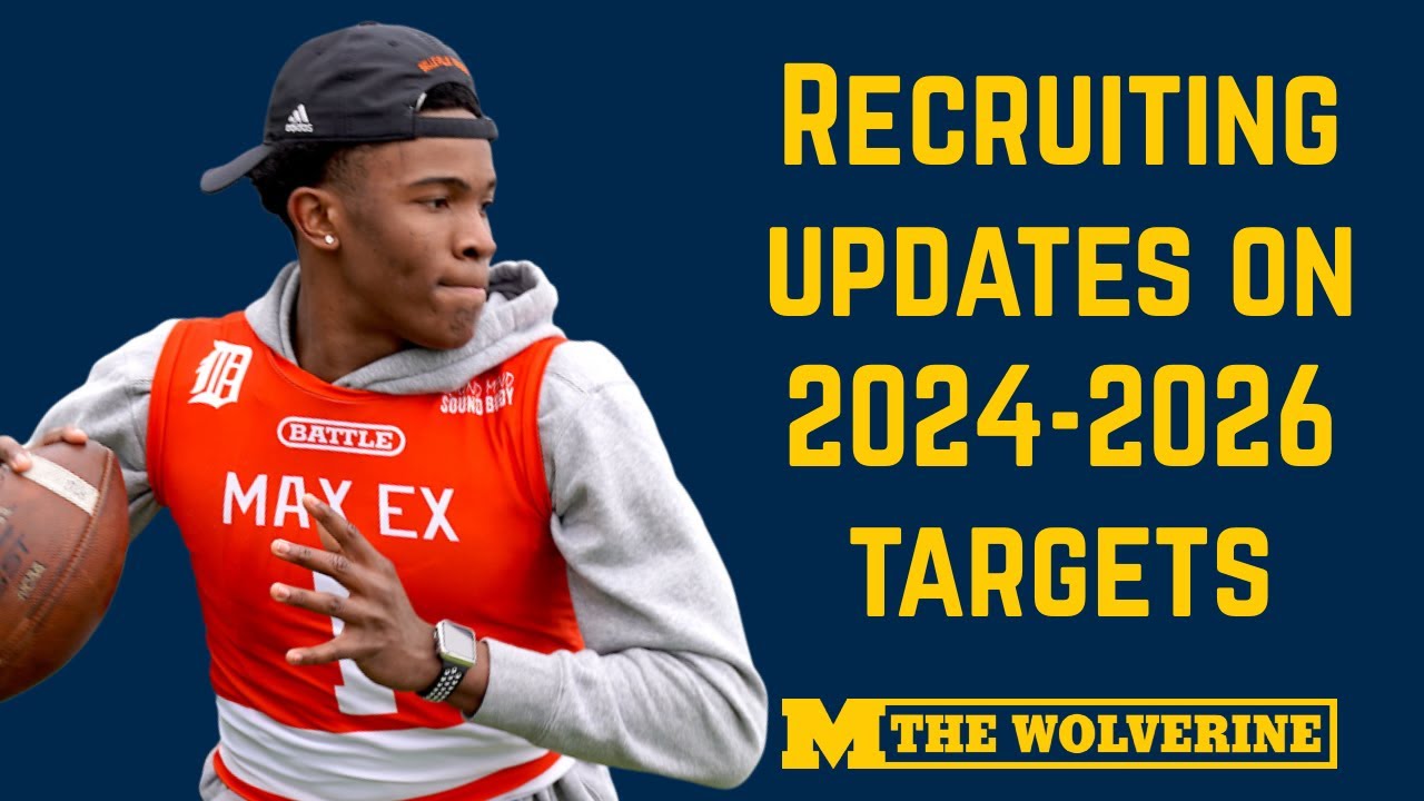 Michigan Football Recruiting Updates for 20242026 Targets! Battle