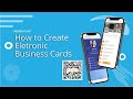 How to Create Electronic Business Cards