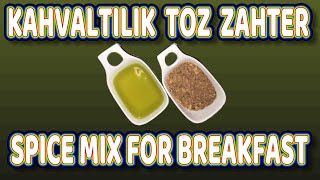 Kahvaltılık Zahter Kahvaltılık Toz Zahter Nasıl Yapılır ? Zaatar - Spice Mix For Breakfast