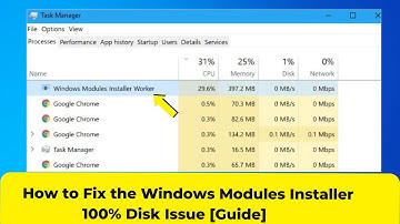 How to Fix the Windows Modules Installer 100% Disk Issue [Guide]