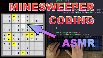 ASMR Programming - Minesweeper Game (Miner) using JavaScript - No Talking