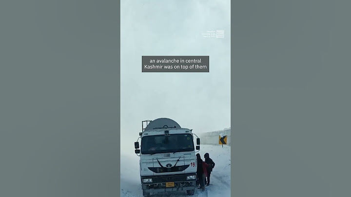 Driver Films Avalanche Crashing Down Mountain
