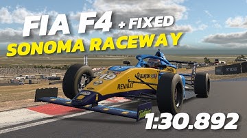 FIA F4 FIXED, SONOMA RACEWAY, 1:30.892 (TRACK GUIDE)