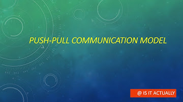 Push pull communication model / IOT communication model / communication models used in IOT / IOT/iot