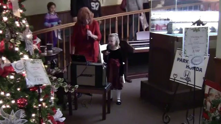 Emma Colvin and her Grandma Singing Christmas 2015