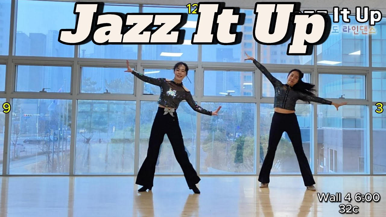Jazz It Up Line Dance Demo/ 째즈잇업 라인댄스/Improver/ 초중급 라인댄스/ 송도 라인댄스/ 인천 라인댄스/ 째즈/ 위올라/ 워니쌤