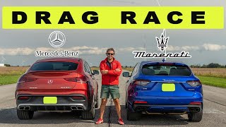 2022 Mercedes GLE 63 AMG S vs 2022 Maserati Levante GTS, value vs name! Comparison and Drag Race.