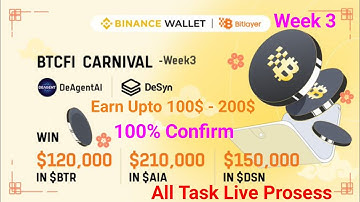 Binance Web3 Bitlayer BTCFI Airdrop | Win $1.2M Token In Bitlayer | Binance Bitlayer Week 3 Airdrop