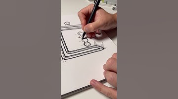 Part 1 | Newton cradle | Multiliner Sketch | ASMR