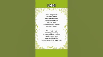 Thumbnail of Liggi 🎶 🤍🤍🤍 #ritviz #liggi #lyrics #lyricvideo #shorts