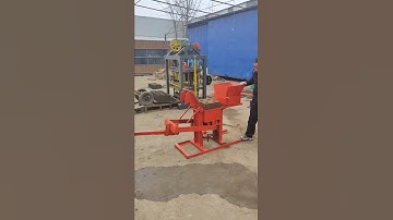 small clay interlocking block making machine #shorts