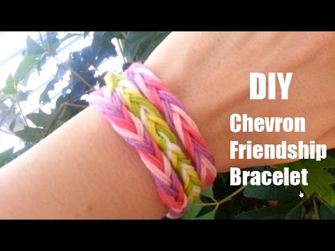 DIY: Chevron friendship bracelet - YouTube