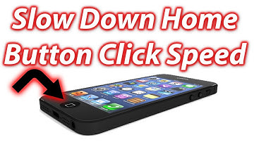 Slow Down Double Click iPhone Home Button Speed With Accessibility Settings
