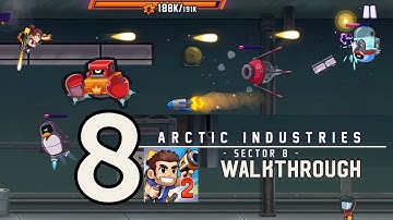 Jetpack Joyride 2: Arctic Industries SECTOR 8 walkthrough #applearcade