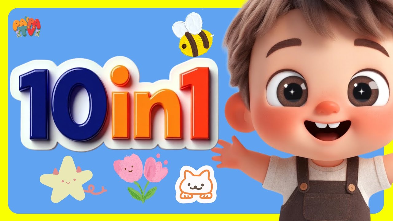 10 Læresanger for Barn 🌈 Grønnsaker • Frukt • Redde Jorden • Elefant • Tall • Månen