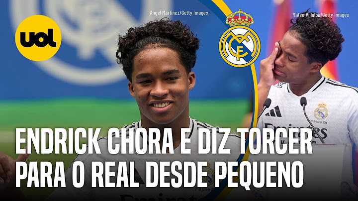 E O PALMEIRAS? ENDRICK CHORA E DIZ TORCER PARA O REAL MADRID DESDE PEQUENO