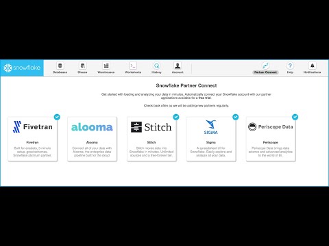 Getting Started on Snowflake with Partner Connect