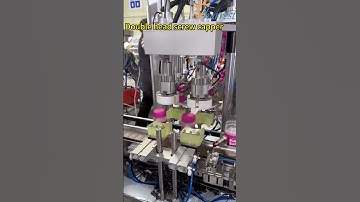 Automatic salt bottle double head screw capping machine, auto servo plastic can screw capper #shorts