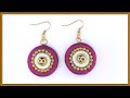 Silk Thread Earrings / How To Make Designer Silk Thread Jewelry / Creative V