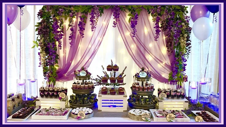 Create a Dessert Bar | Sweet 16 Birthday Wedding Dessert Table Ideas