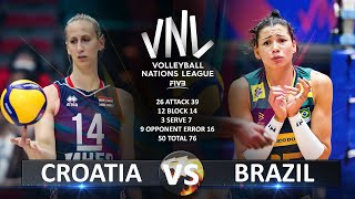 Croatia vs Brazil | Women's VNL 2023