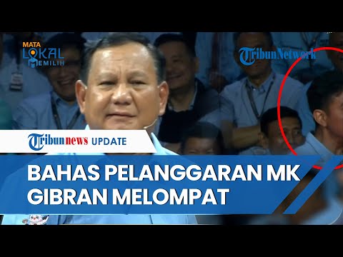 Reaksi Gibran Loncat saat Prabowo Jawab Pertanyaan Anies soal Keputusan MK Terbukti Langgar Etika