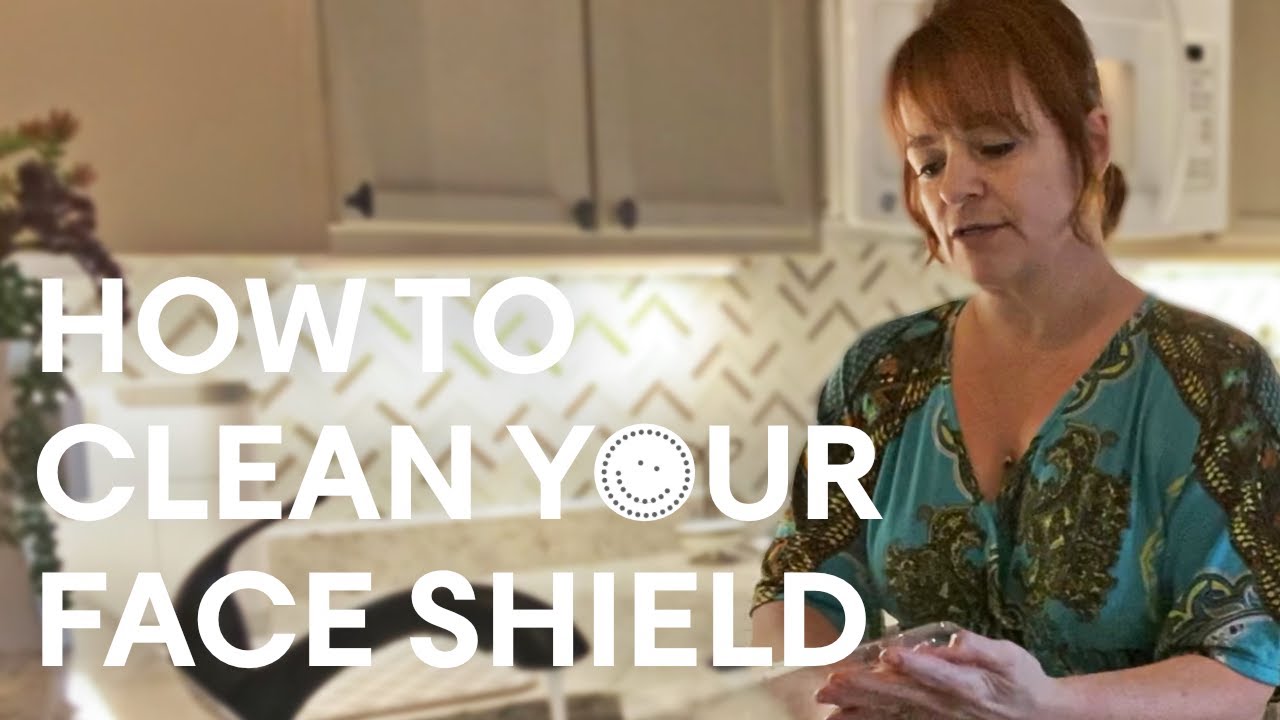 How to clean your face shields YouTube