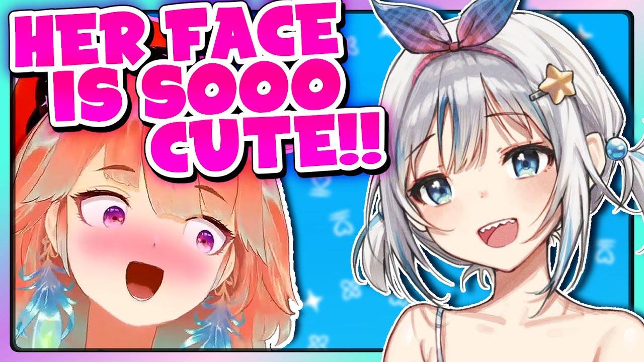 Kiara can't stop peeking at Gura's face IRL during dance practice - YouTube