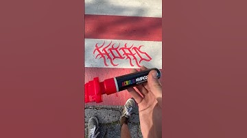 Graffiti tagging on a busy road #graffiti #tagging #shorts