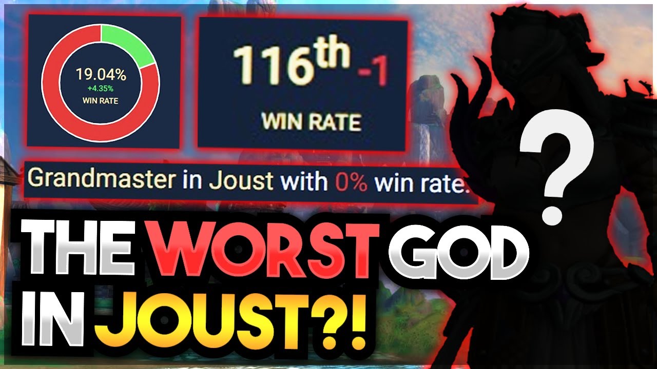 A Grandmaster Plays the WORST God in Joust Ranked Joust Smite YouTube