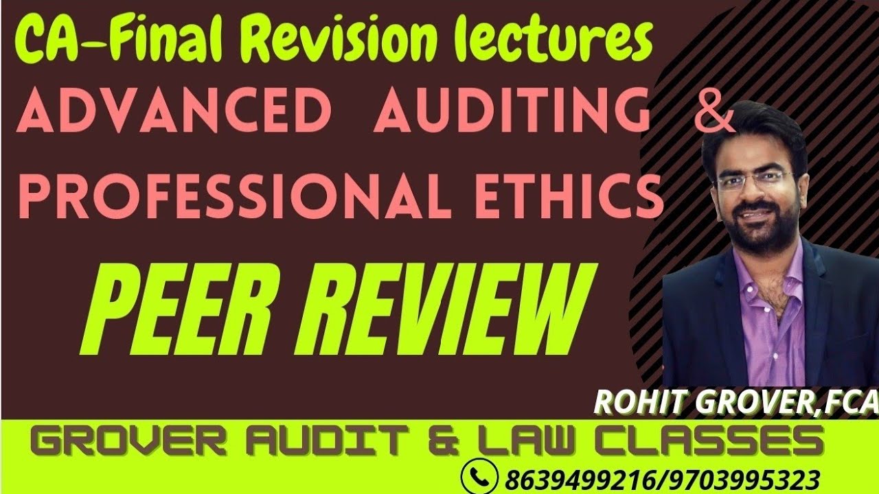  cafinal cafinalaudit peerreview icai peer review rrb i let s