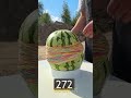 🍉 Meine Wassermelone gegen Gummibänder 💥