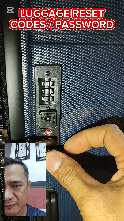 HOW TO RESET OR CHANGE CODES OF LUGGAGE