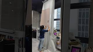 Automatic curtain fabric cutting machine for curtain factory
