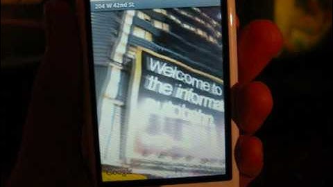 Demonstration of Digital Compass on Google Maps on HTC Magic