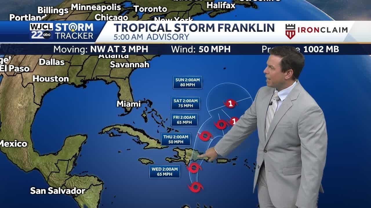 Tracking the two tropical storms