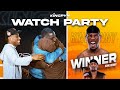 King kenny fight reaction with yung filly harry pinero  deji  kingpyn watch party