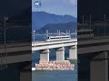 Sea-crossing rail transit offers stunning sea views in Ningbo, China