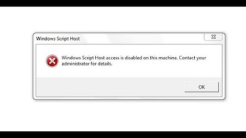حل مشكلة Windows Script Host:Contact your System Administrator...