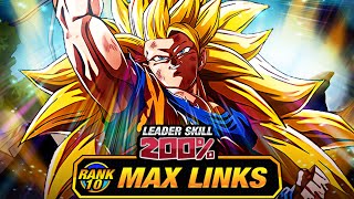 The Best Eza??? Level 10 Links 100% Eza Lr Dragon Fist Ssj3 Goku Dbz Dokkan Battle