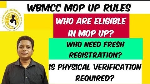 WBMCC mop up round / remove your all confusions / know proper rules & be eligible till last