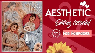 PicsArt Aesthetic editing tutorial🌻✨|| for Fanpages||by Anjalixtutorial's ❤️||#poojahegde screenshot 5