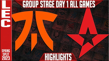 FNC vs AST Highlights ALL GAMES | LEC Group Stage Day 1 | Fnatic vs Astralis