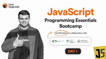 Day 1 | Introduction to JavaScript | JavaScript Programming Essentials Bootcamp (3 Days)