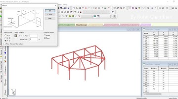 18 STAAD PRO GENERATE Toolbaar Repeat Mirror Stretch