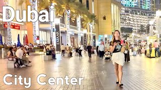 Dubai 4K🇦🇪 Downtown Dubai, City center Walking Tour
