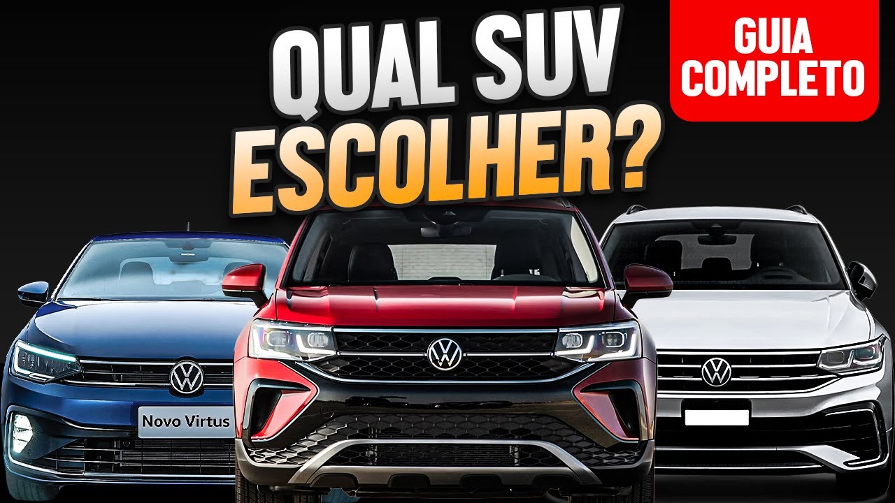 Qual SUV Volkswagen Vale Mais? T-Cross, Taos e Tiguan Comparados