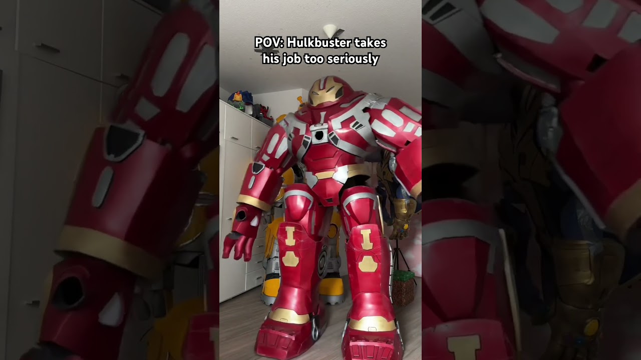 Thanos didn‘t even get to say hello #cosplay #marvel #hulkbuster