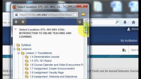 Moving Items in Blackboard