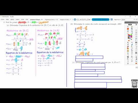 (v27) Méthode : Cercle passant par 3 points P3 Ex 3 b p91